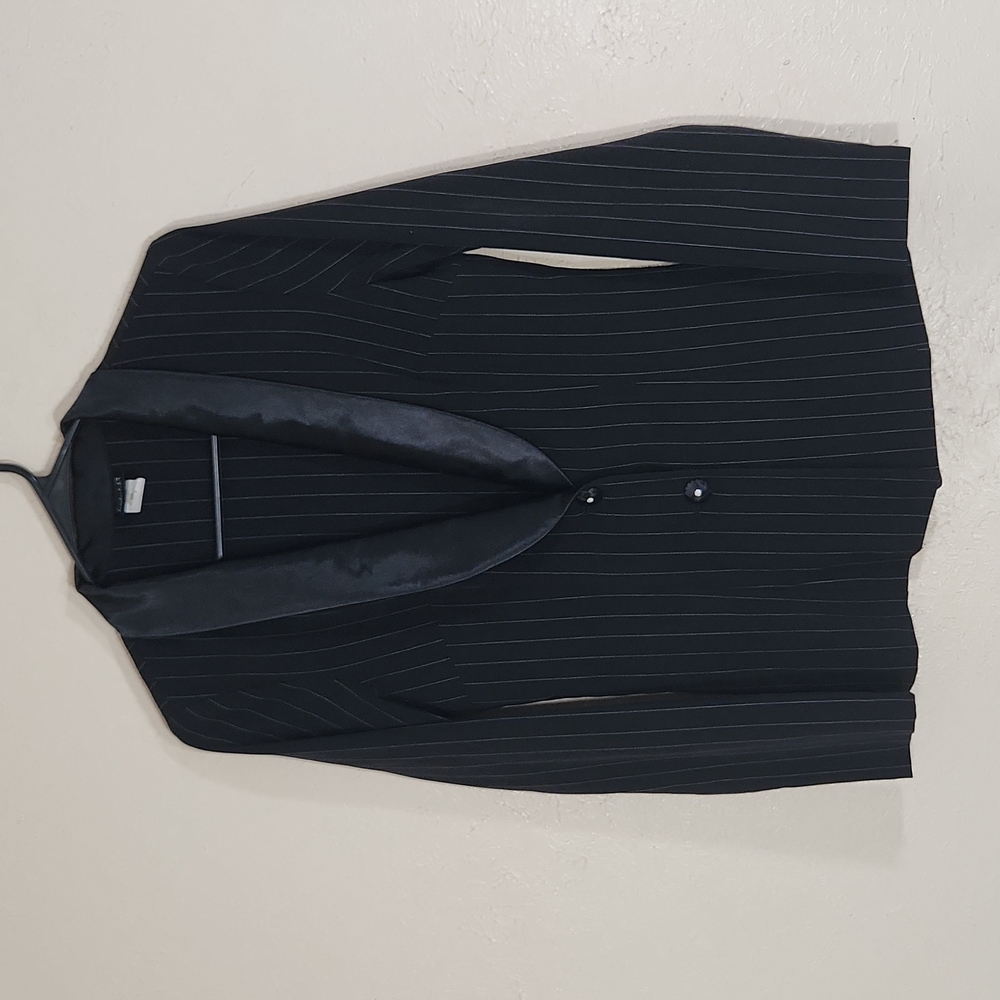 VTG Fredericks of Hollywood Black Pin Striped Woman's Balzer SZ 2